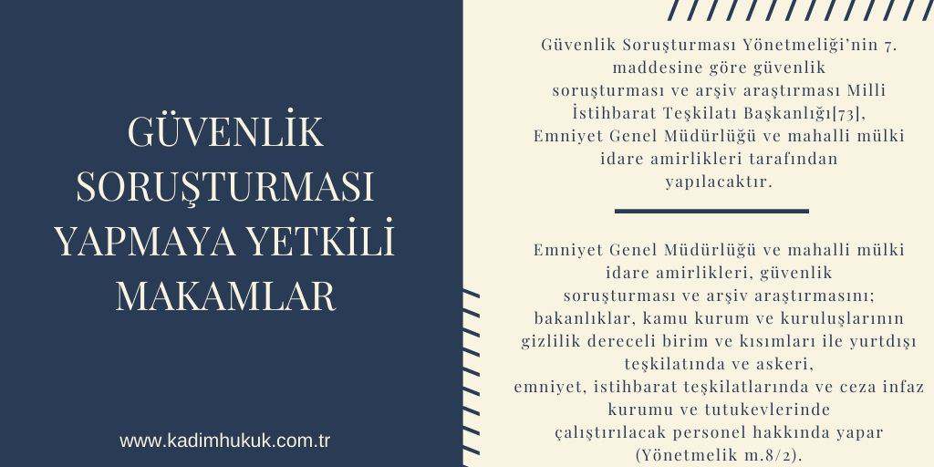 guvenlik sorusturmasini yapan kurum