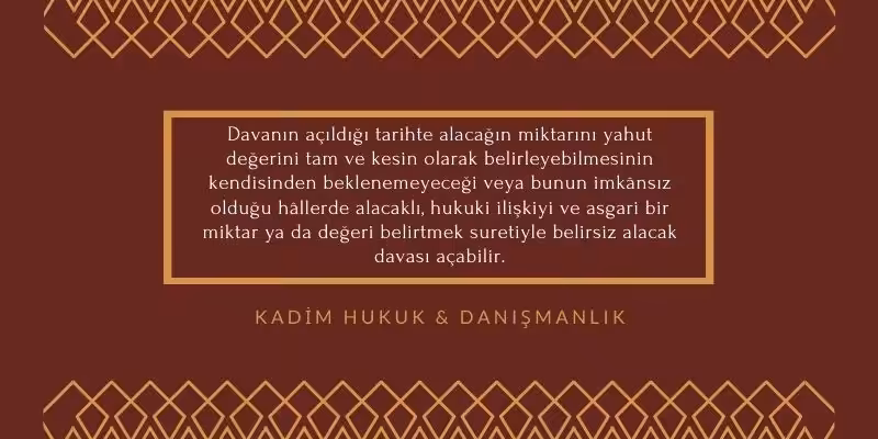 HMK 107. Madde - Belirsiz Alacak Davası 3 belirsiz alacak davasi hmk 107