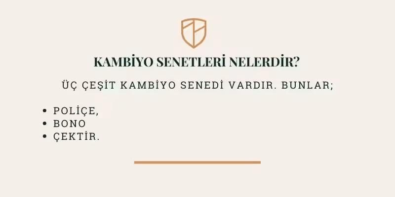 kambiyo senetleri nelerdir