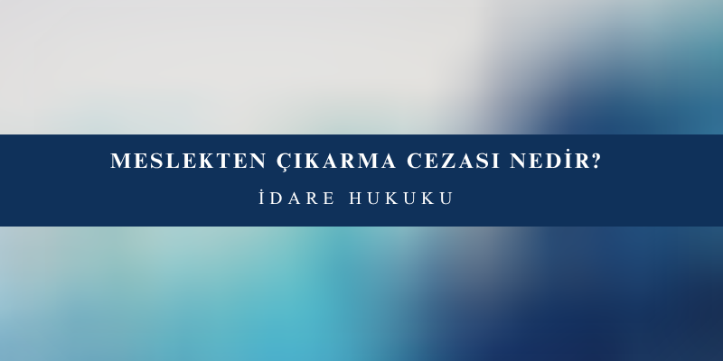 meslekten cikarma cezasi nedir