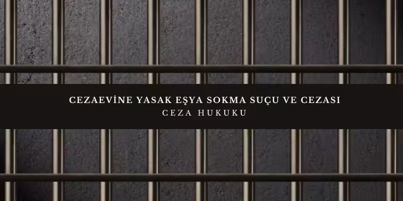 cezaevine yasak esya sokma sucu