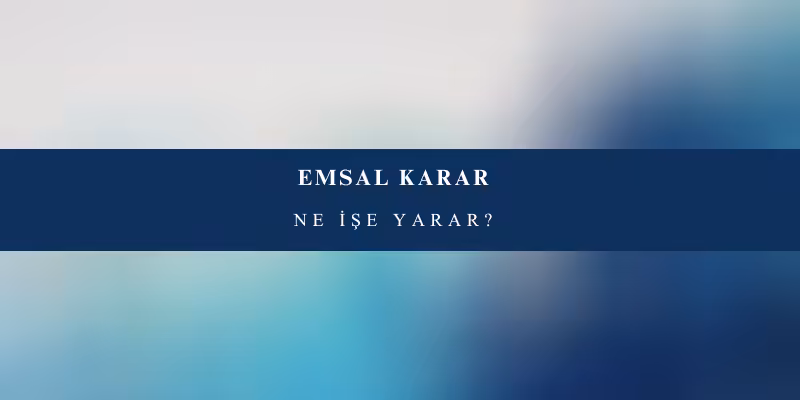 emsal karar nedir