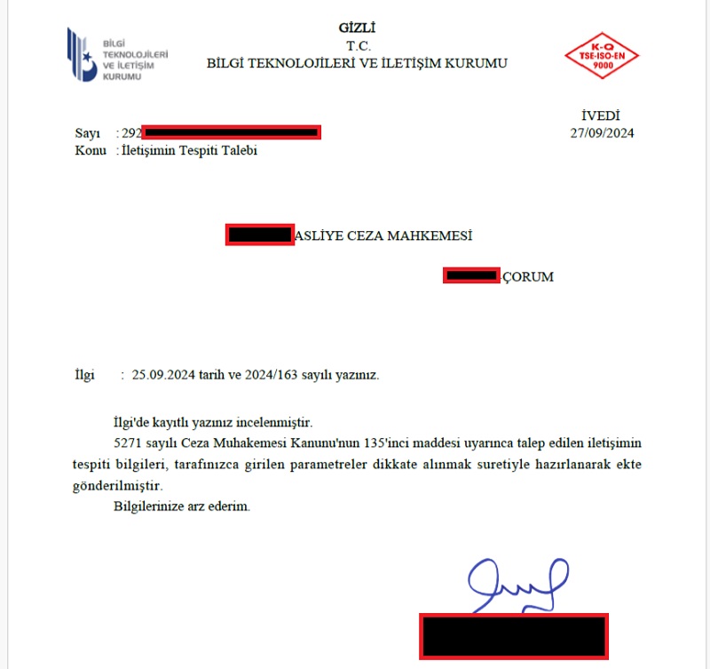 HTS Kaydı (Raporu) 3 hts rapor talebi