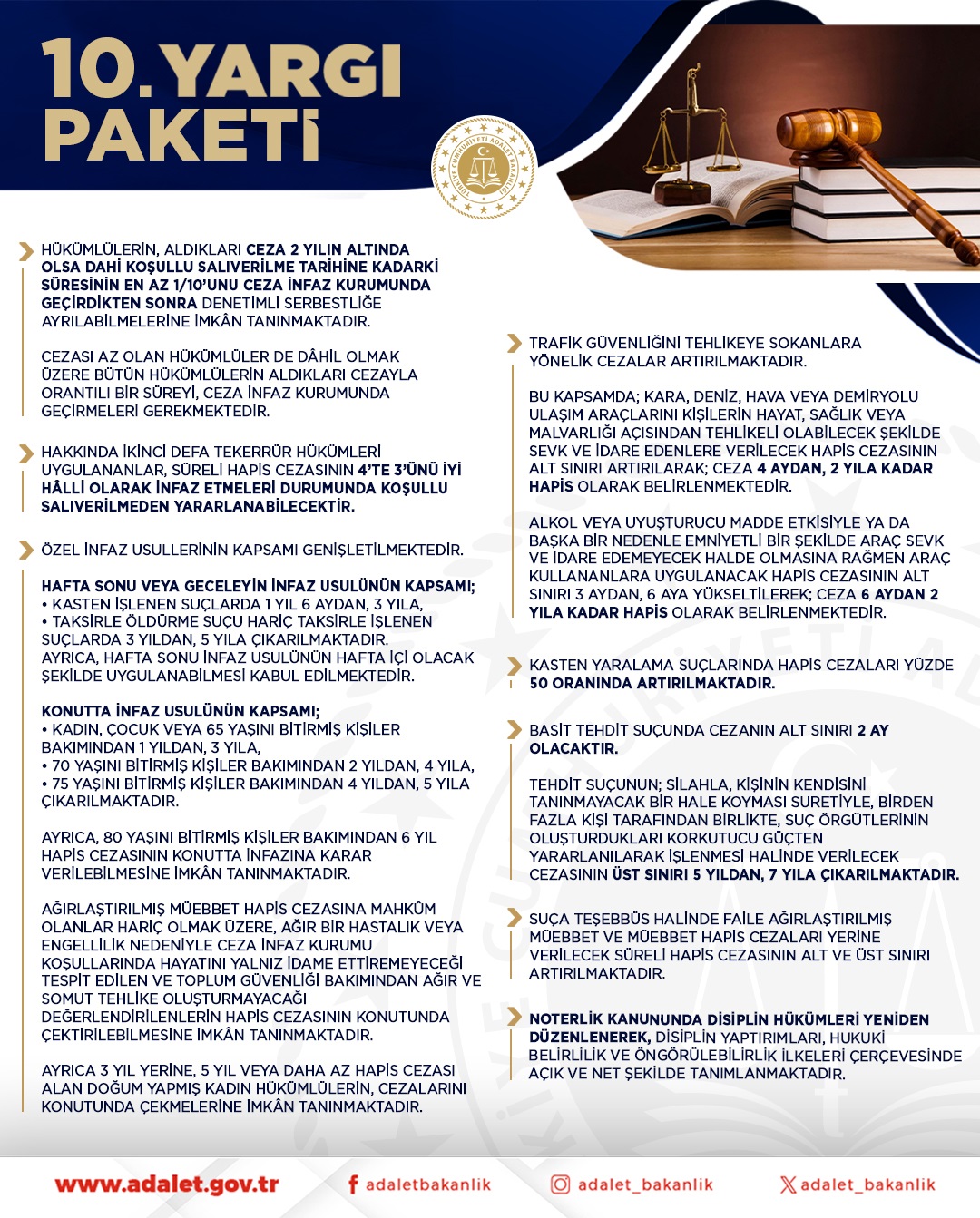 10 yargi paketinde neler var