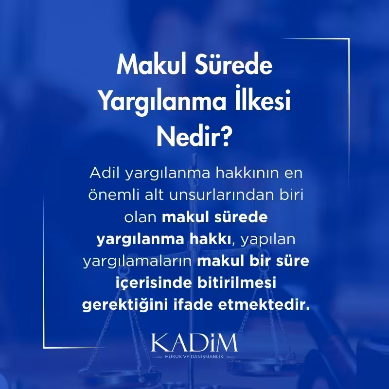 makul surede yargilanma ilkesi nedir