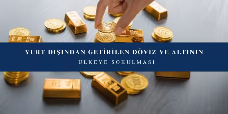 yurt disindan getirilen doviz ve altinin ulkeye sokulmasi