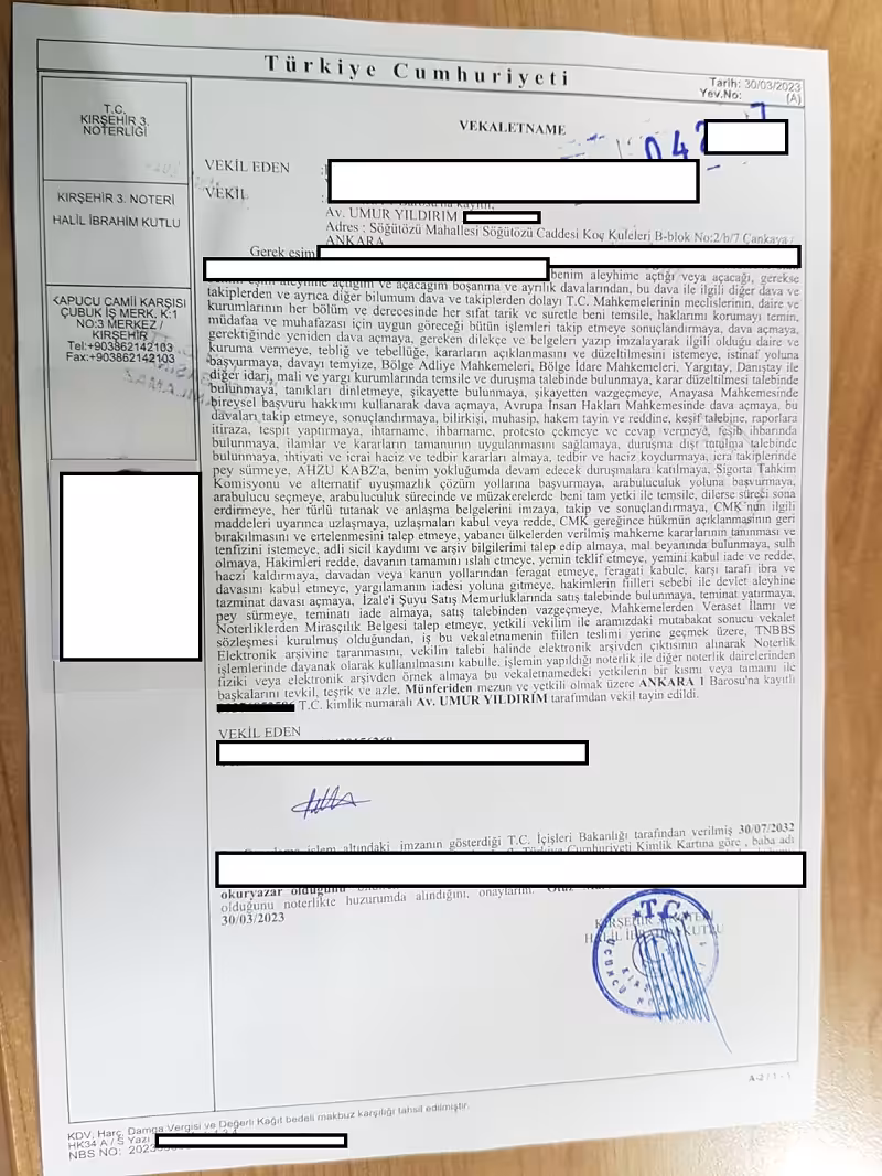 bosanma vekaletname ornegi pdf word